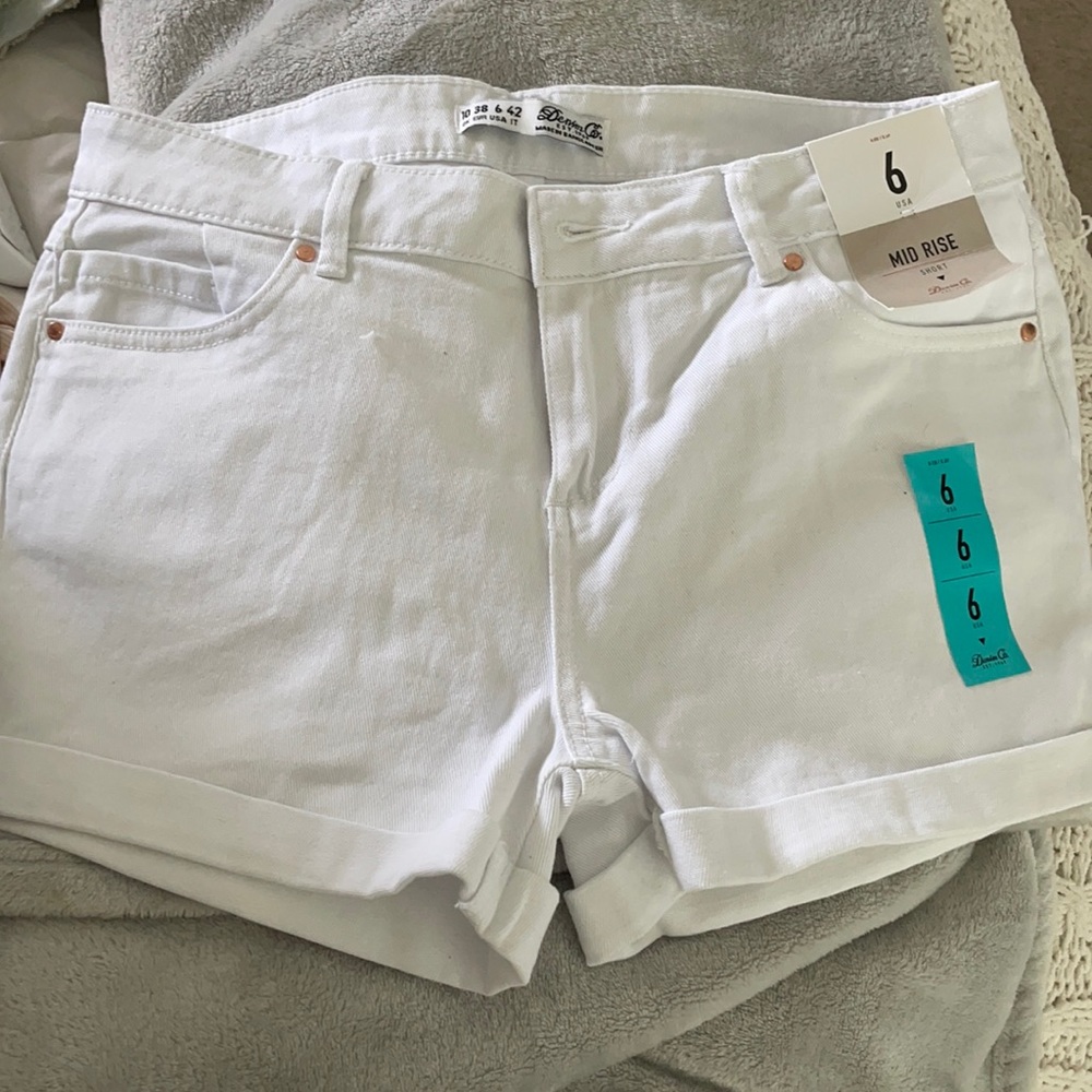 Never worn white shorts